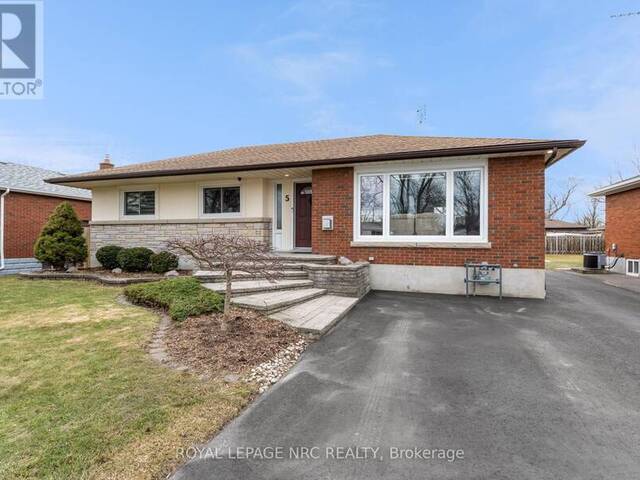 5 WOODCROFT CRESCENT Welland Ontario, L3C 2H6 - 3 Bedrooms Home For Sale