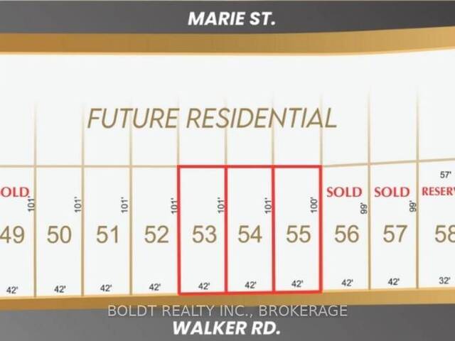 LOT 53/54/55 WALKER ROAD Fonthill Ontario, L0S 1E6 - Vacant Land For Sale