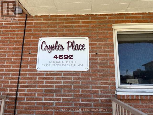 302 - 4692 CRYSLER AVENUE Niagara Falls Ontario, L2E 3V8 - 2 Bedrooms Condo For Sale