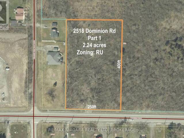 LOT 1 - 2518 DOMINION ROAD Fort Erie Ontario, L0S 1N0 - Vacant Land For Sale