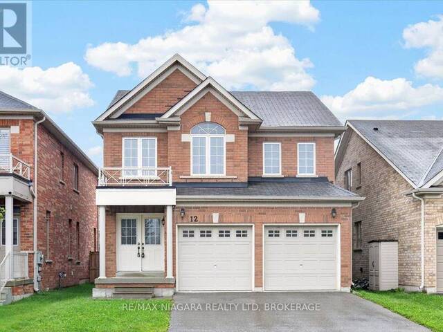 12 FRED FISHER CRESCENT St. Catharines Ontario, L2P 0A9 - 3 Bedrooms Home For Sale
