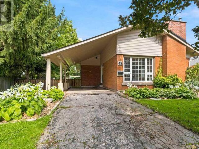 45 WOODCROFT CRESCENT Welland Ontario, L3C 2H6 - 3 Bedrooms Home For Sale