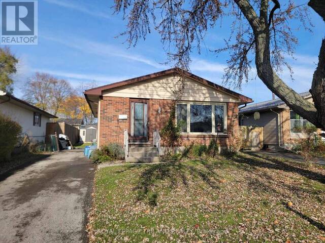 47 PIERS CRESCENT London Ontario, N6E 1Z1