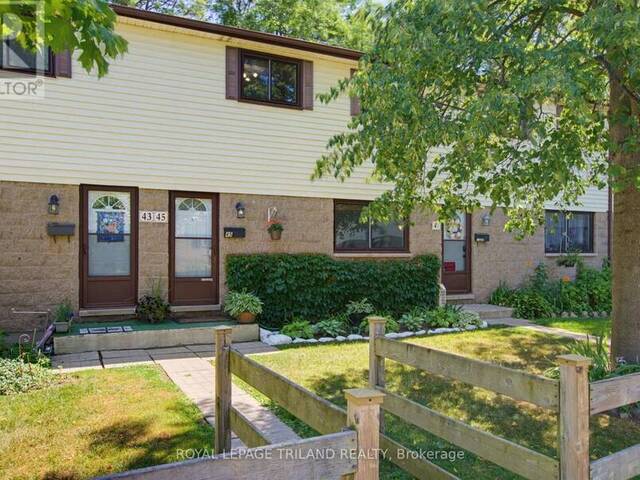 45 - 825 DUNDALK DRIVE London Ontario, N6C 3V6 - 2 Bedrooms Condo For Sale