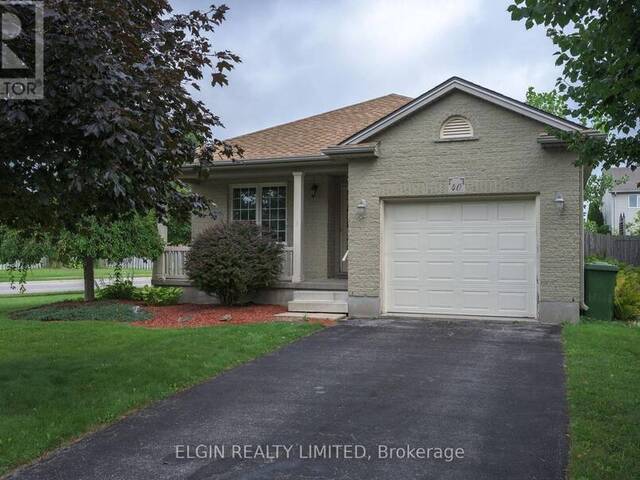 40 SCHREYER DRIVE St. Thomas Ontario, N5R 6G9 - 2 Bedrooms Home For Sale