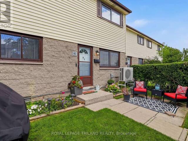 81 - 825 DUNDALK DRIVE London Ontario, N6C 3V6 - 2 Bedrooms Condo For Sale