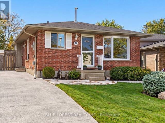 39 GERALD CRESCENT London Ontario, N5Z 5A4 - 3 Bedrooms Home For Sale
