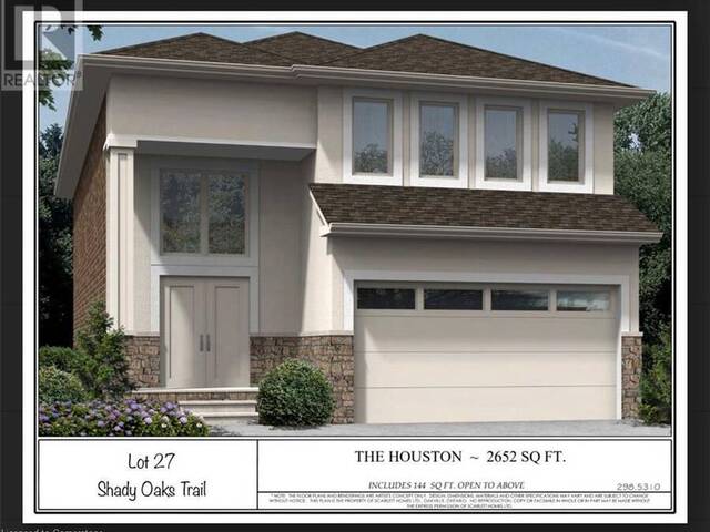 299 SHADY OAKS Trail Unit# LOT 27 Hamilton Ontario, L9B 2T3