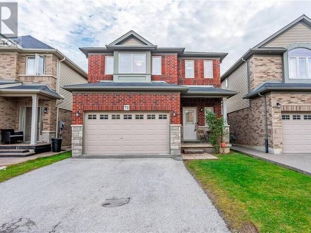 71 CHAMOMILE Drive Hamilton Ontario, L8W 0C1