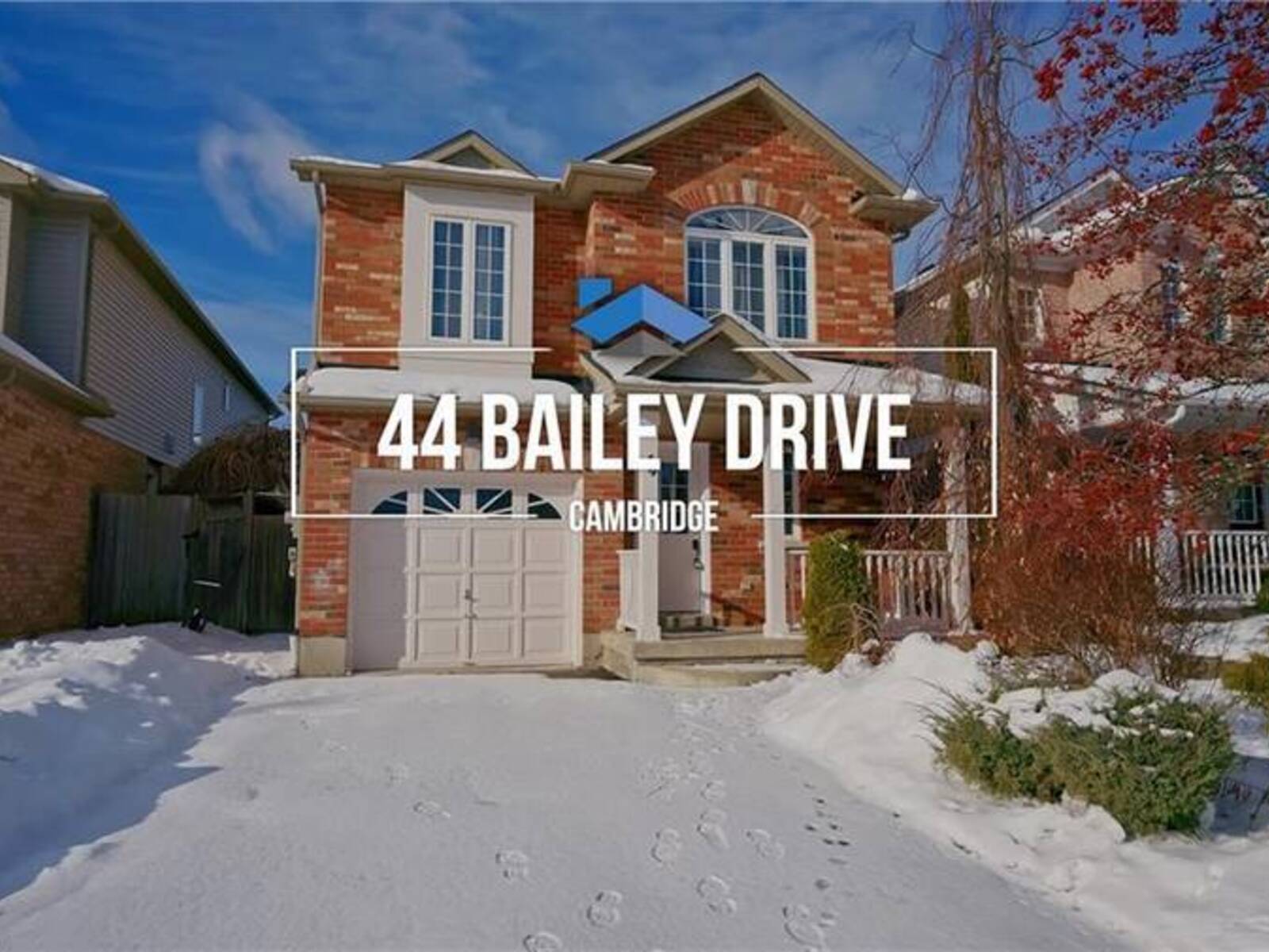 44 BAILEY Drive, Cambridge, Ontario N1P 1G5