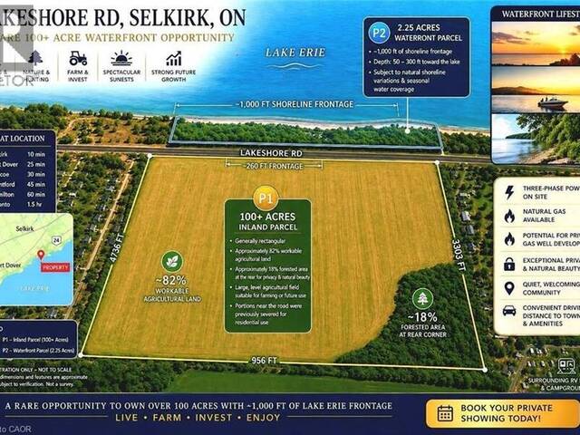 1611 LAKESHORE Road Selkirk Ontario, N0A 1P0 - Farm For Sale