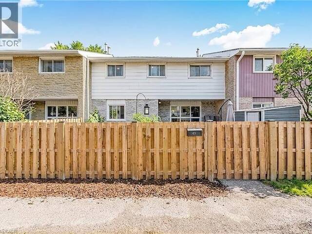 423 WESTWOOD Drive Unit# 43 Kitchener Ontario, N2M 5B5 - 3 Bedrooms Condo For Sale