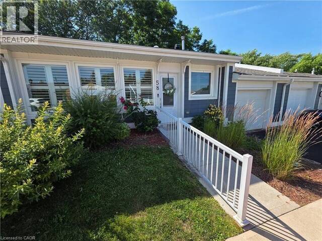58 SZOLLOSY Circle Hamilton Ontario, L9B 1T8 - 2 Bedrooms Home For Sale