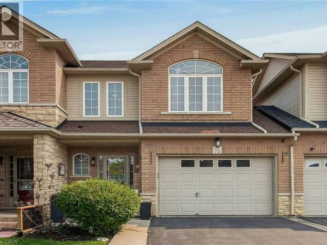 71 CEDARVILLE Drive Hamilton Ontario, L8J 0A6 - 3 Bedrooms Home For Sale