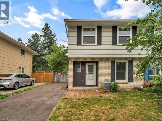 53 BURNS Drive Guelph Ontario, N1H 6V8 - 3 Bedrooms Home For Sale