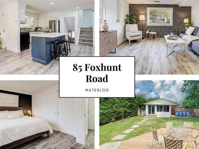 85 FOXHUNT Road Waterloo Ontario, N2K 2R8 - 4 Bedrooms Home For Sale