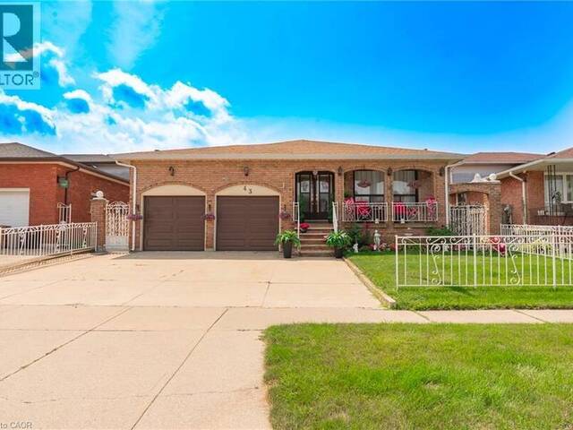 43 HENLEY Drive Hamilton Ontario, L8E 3T1 - 3 Bedrooms Home For Sale