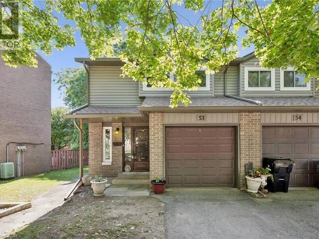 46 CEDARWOODS Crescent Unit# 53 Kitchener Ontario, N2C 2L7 - 3 Bedrooms Condo For Sale