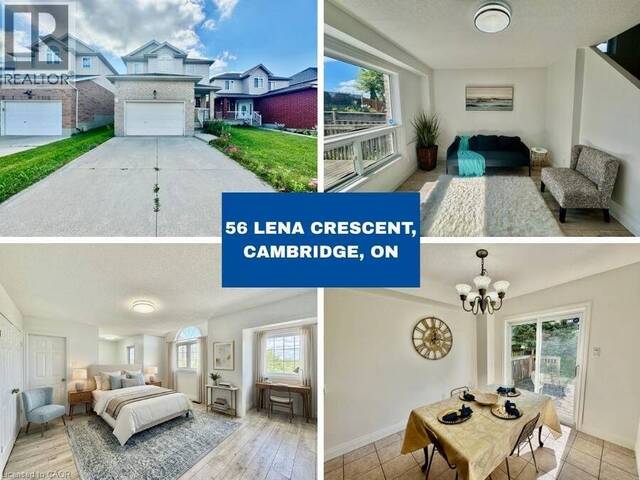 56 LENA Crescent Cambridge Ontario, N1R 8P4 - 3 Bedrooms Home For Sale