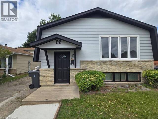99 CLUTHE Crescent Kitchener Ontario, N2P 1N1 - 4 Bedrooms Home For Sale