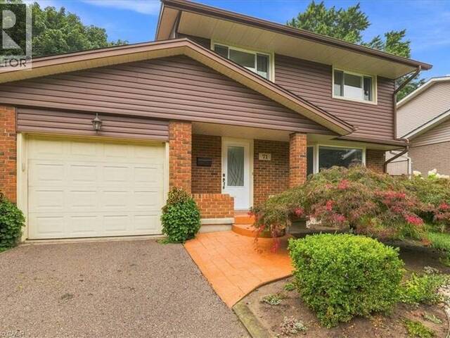 71 GREENOCK Drive Kitchener Ontario, N2E 2J9 - 3 Bedrooms Home For Sale