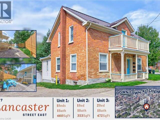 217 LANCASTER Street E Kitchener Ontario, N2H 4T9 - Multi-family Home For Sale