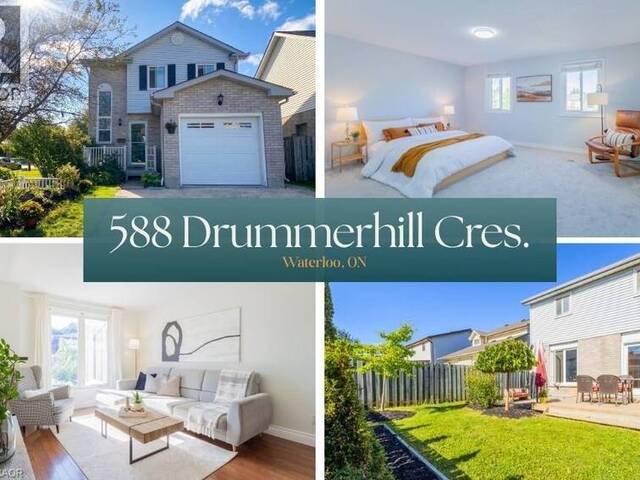 588 DRUMMERHILL Crescent Waterloo Ontario, N2T 1G4 - Property For Sale