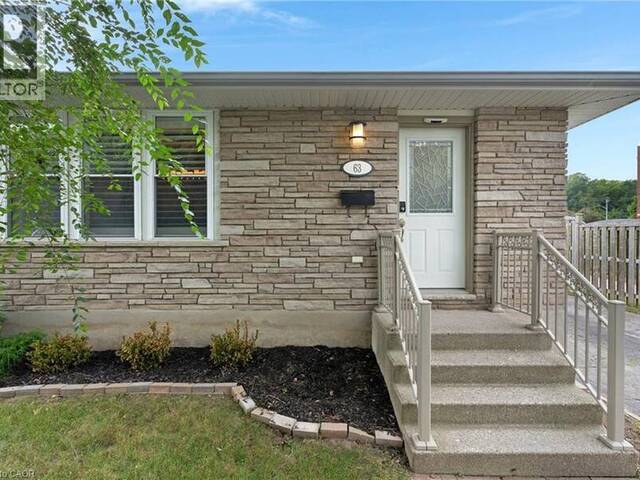 63 CEDARHILL Crescent Kitchener Ontario, N2E 1R3 - 3 Bedrooms Home For Sale