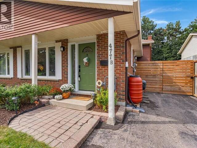 477 KINGSCOURT Drive Unit# B Waterloo Ontario, N2K 2X9 - 3 Bedrooms Home For Sale