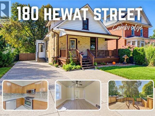 180 HEWAT Street Cambridge Ontario, N3H 4H1 - 3 Bedrooms Home For Sale