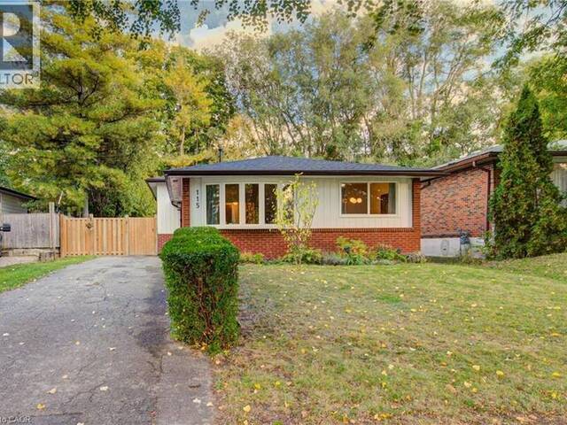 115 CHOPIN Drive Kitchener Ontario, N2M 2G3 - 3 Bedrooms Home For Sale