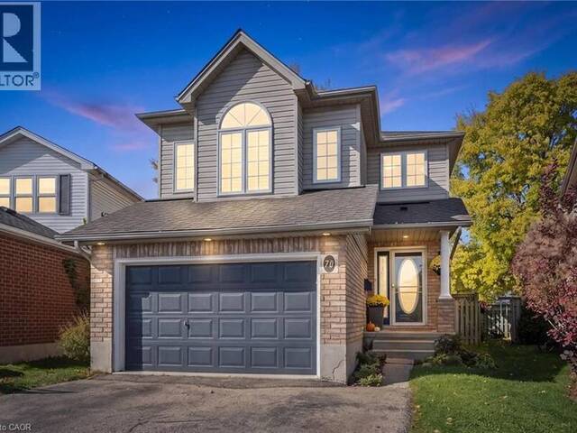 70 INGE Court Kitchener Ontario, N2K 3V7 - 3 Bedrooms Home For Sale