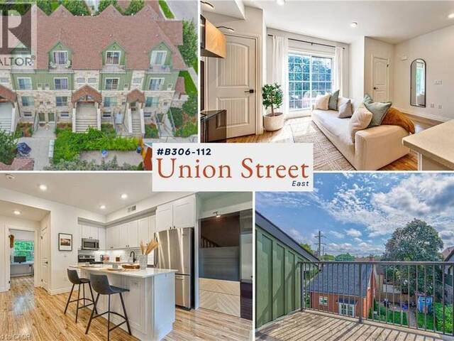 112 UNION Street E Unit# B306 Waterloo Ontario, N2J 0E4 - 2 Bedrooms Condo For Sale