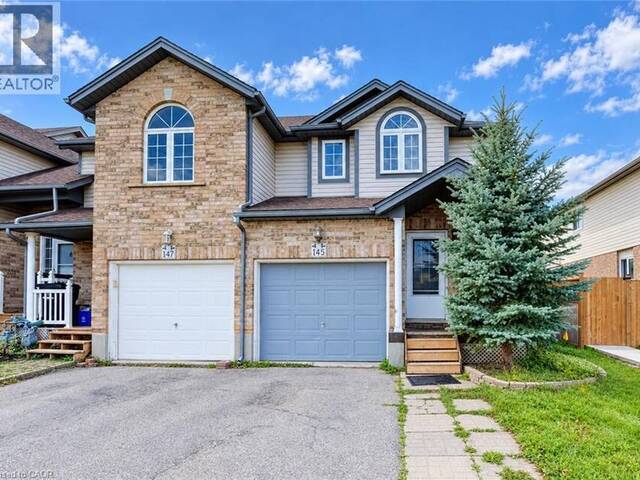 145 ACTIVA Avenue Kitchener Ontario, N2E 3T3 - 3 Bedrooms Home For Sale