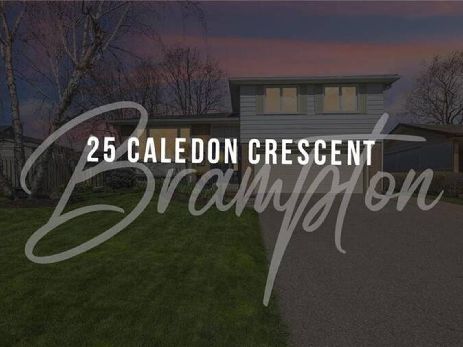 25 CALEDON Crescent, Brampton, Ontario L6W 1C6