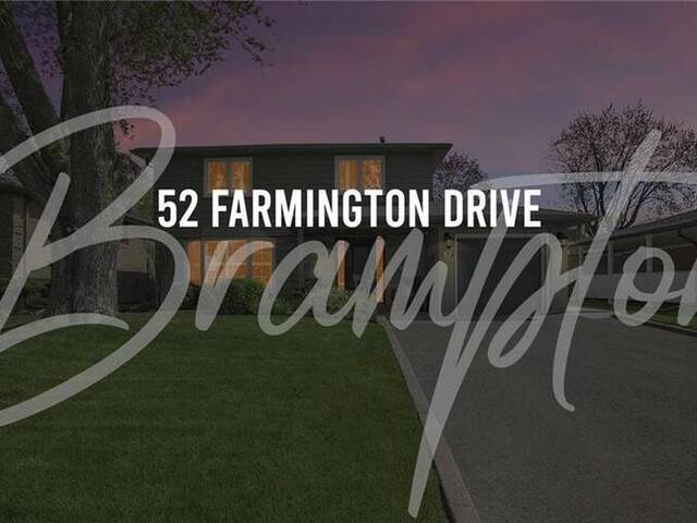 52 FARMINGTON Drive Brampton Ontario, L6W 2V2