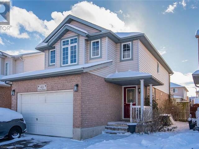 43 COTTON GRASS Street Kitchener Ontario, N2E 3T7