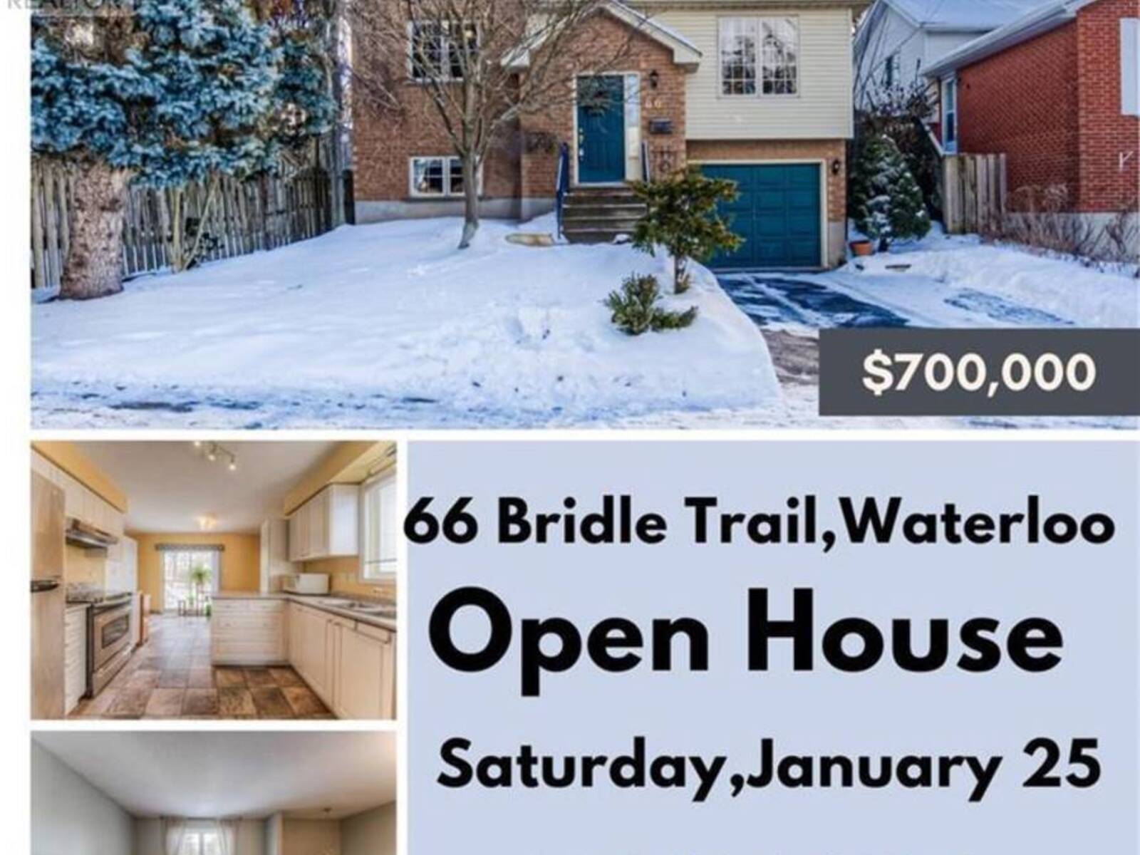 66 BRIDLE Trail, Waterloo, Ontario N2K 3S8