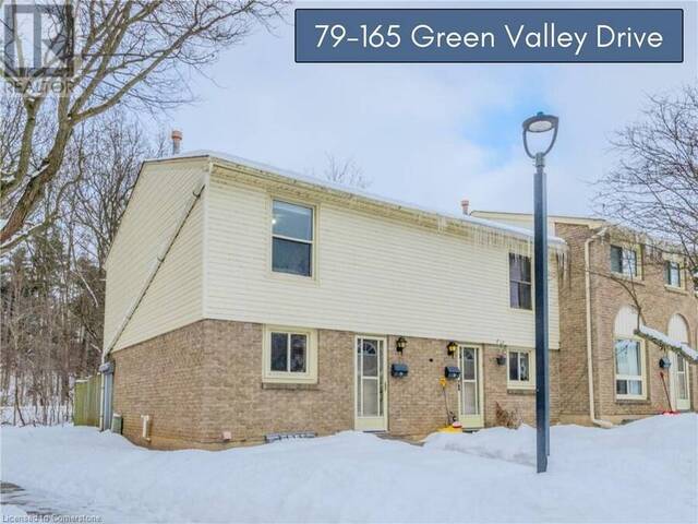 165 GREEN VALLEY Drive Unit# 79 Kitchener Ontario, N2P 1K3 - 3 Bedrooms Condo For Sale