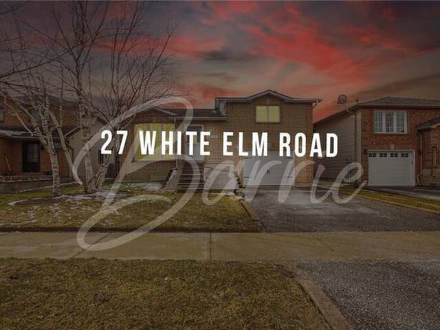 27 WHITE ELM Road Barrie Ontario, L4N 8S9