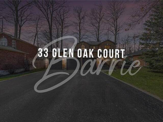 33 GLEN OAK Court Barrie Ontario, L4M 6M4
