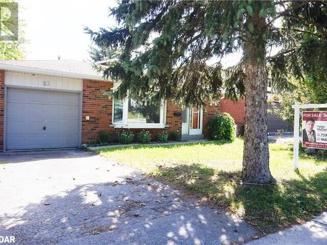 83 CUNDLES Road E Barrie Ontario, L4M 2X8