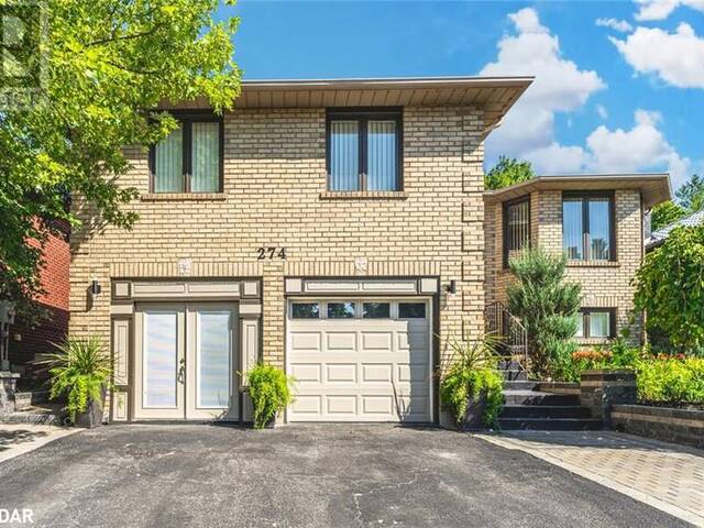 274 EDGEHILL Drive Barrie Ontario, L4N 7W9