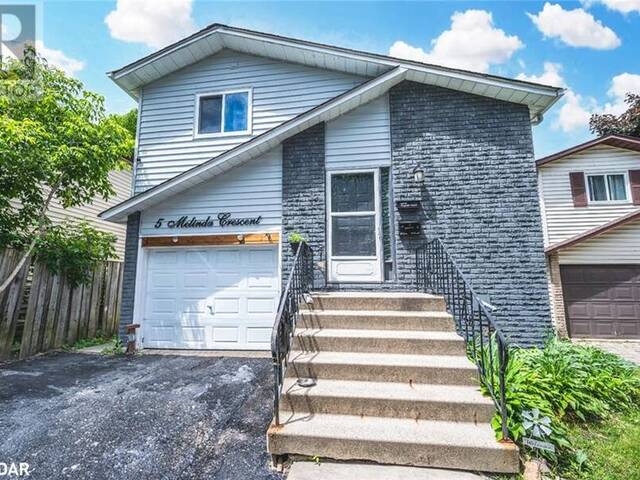 5 MELINDA Crescent Barrie Ontario, L4N 5T7