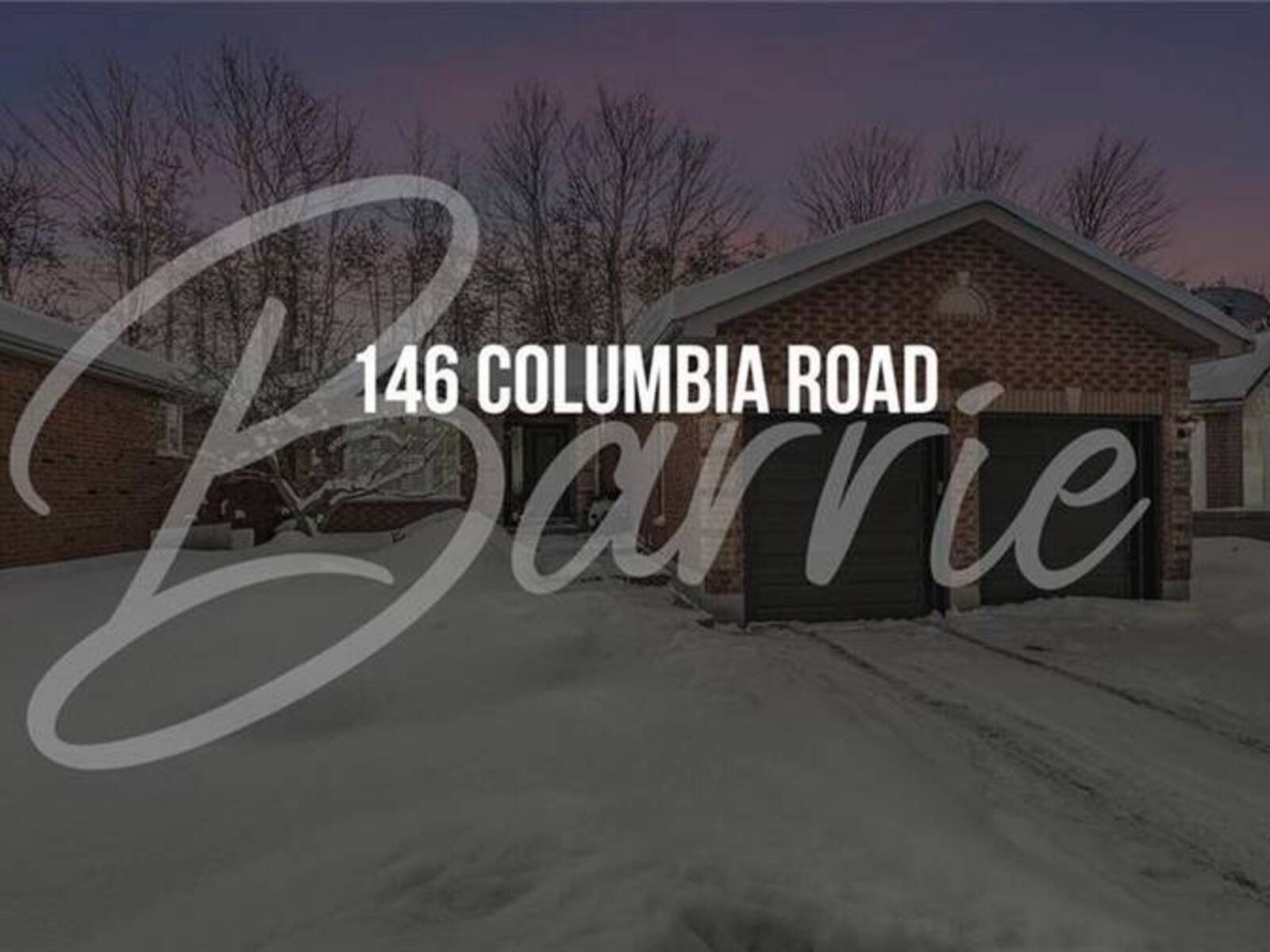 146 COLUMBIA Road, Barrie, Ontario L4N 8E3