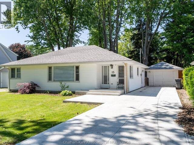 15 O'BRIEN DRIVE Chatham Ontario, N7M 2E5 - 3 Bedrooms Home For Sale