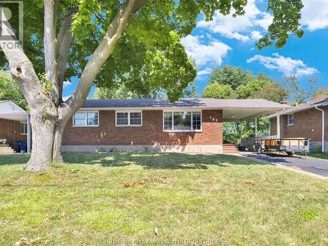 103 Coverdale STREET Chatham Ontario, N7L 2V1 - 2 Bedrooms Home For Sale