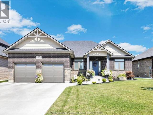 27 TRACY DRIVE Chatham Ontario, N7M 0S8 - 4 Bedrooms Home For Sale