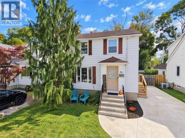 22 Dovercourt STREET Chatham Ontario, N7L 2E7 - 3 Bedrooms Home For Sale