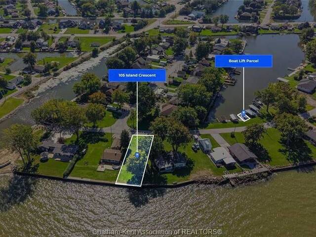 ISLAND CRESCENT Tilbury Ontario, N0P 2L0 - Waterfront Land For Sale